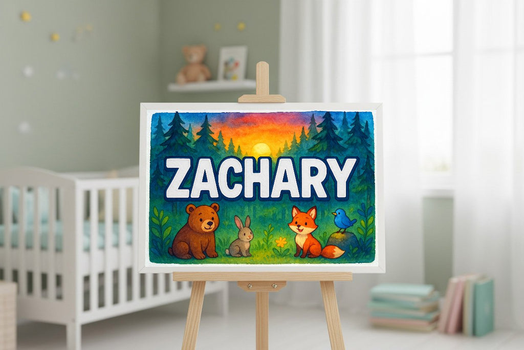 Personalized name art for Zachary