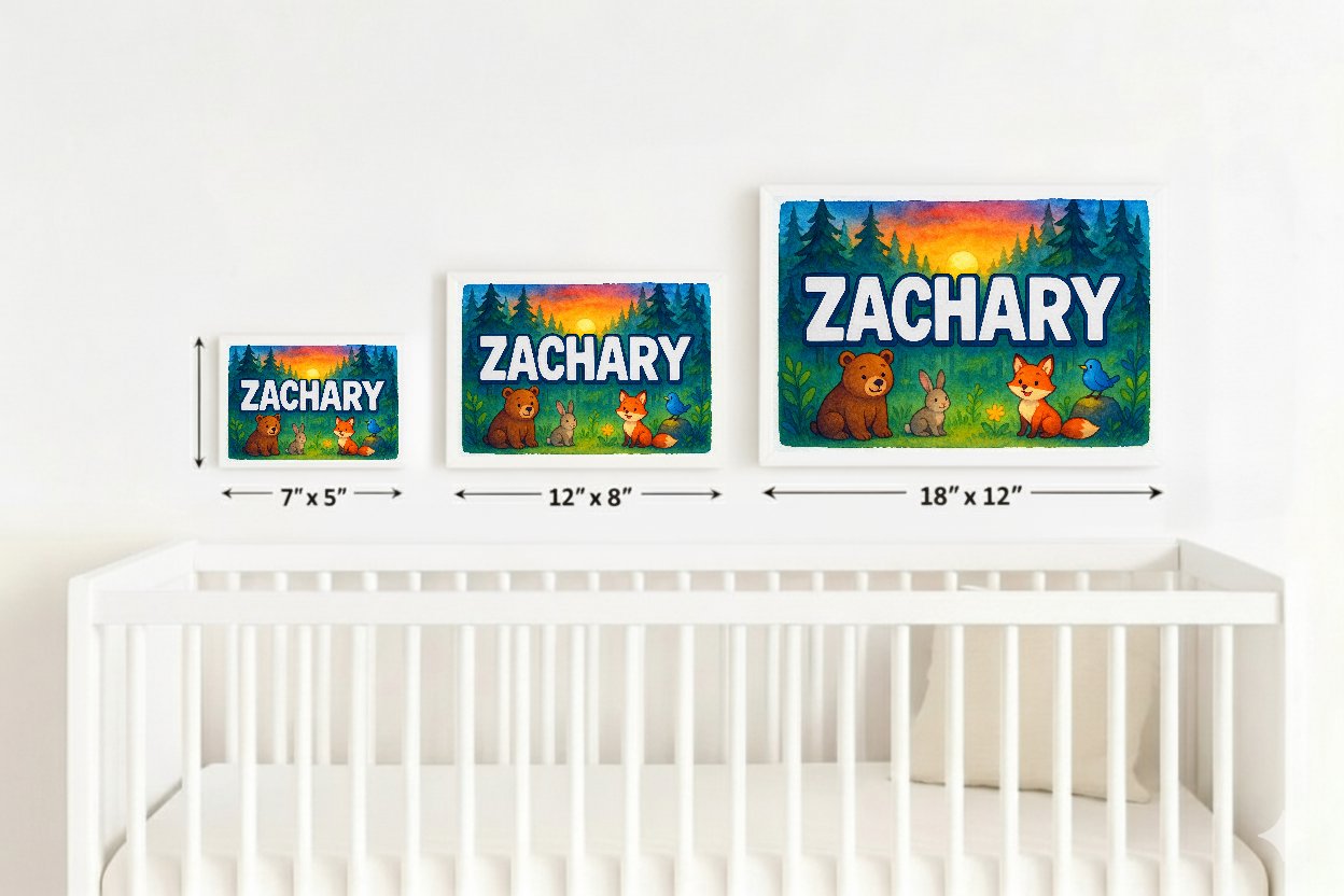 Personalized name art for Zachary
