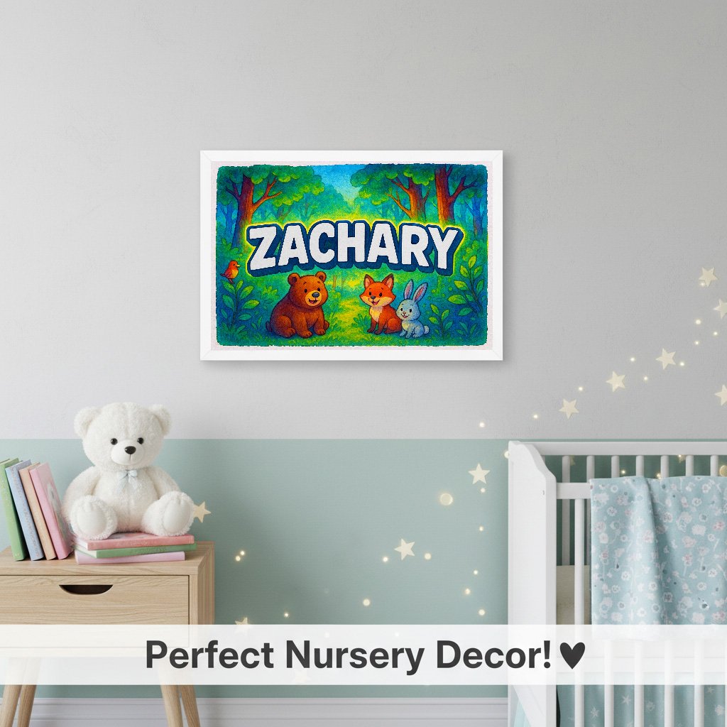 Personalized name art for Zachary