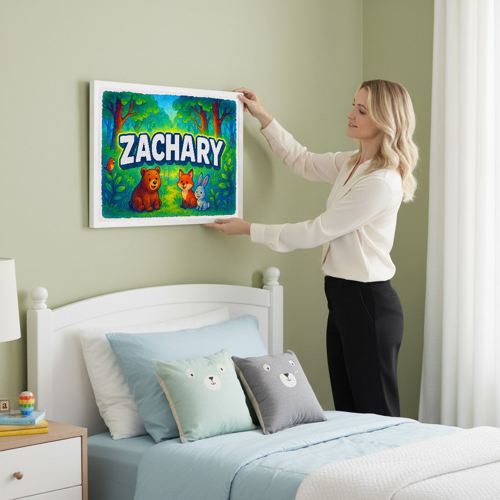 Personalized name art for Zachary