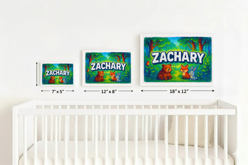 Personalized name art for Zachary