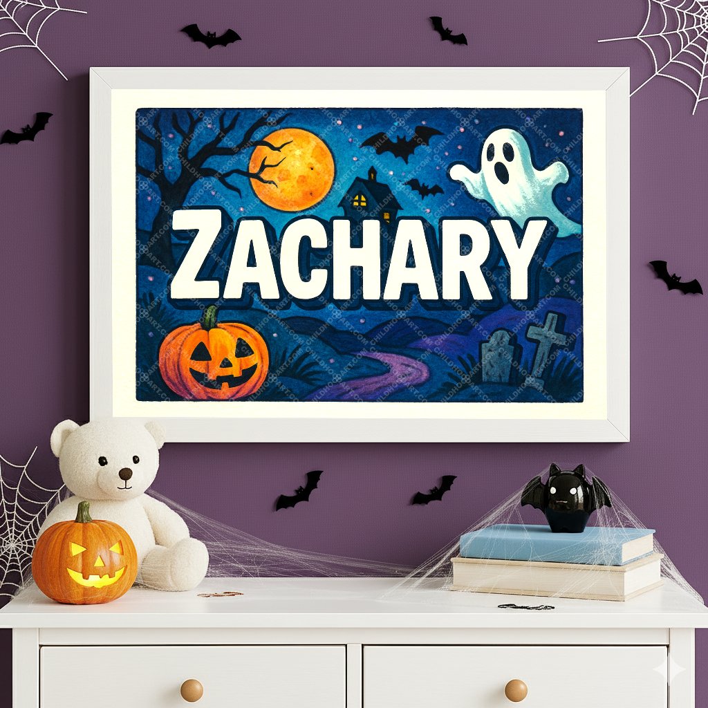 Personalized name art for Zachary
