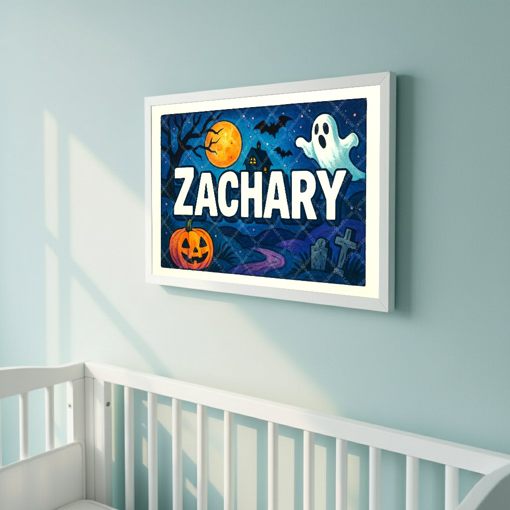 Personalized name art for Zachary