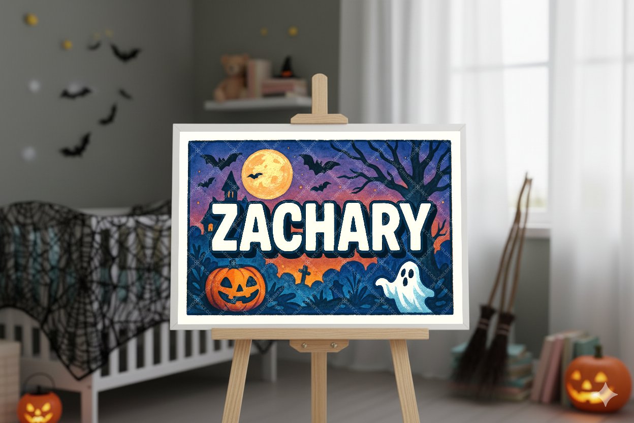 Personalized name art for Zachary