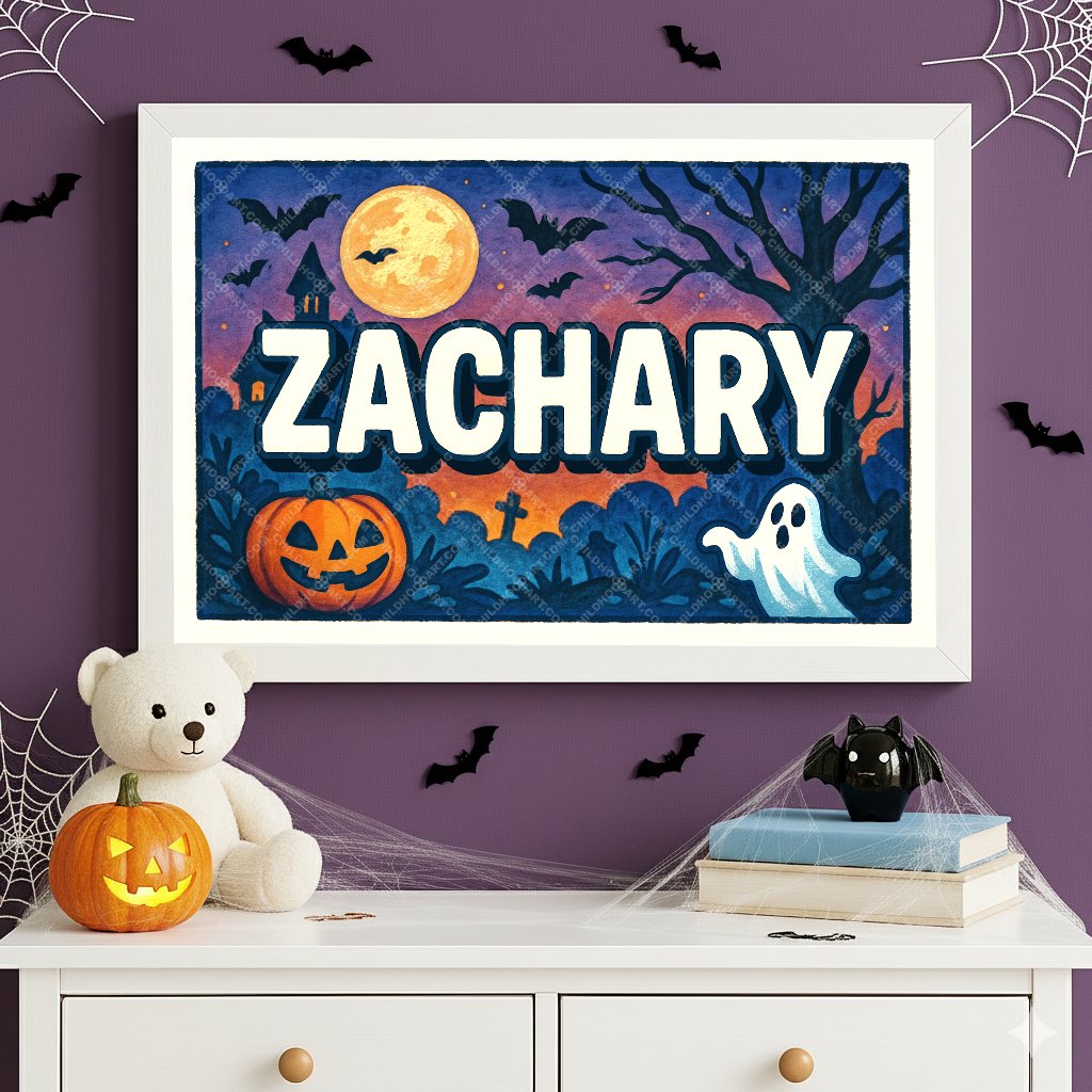 Personalized name art for Zachary