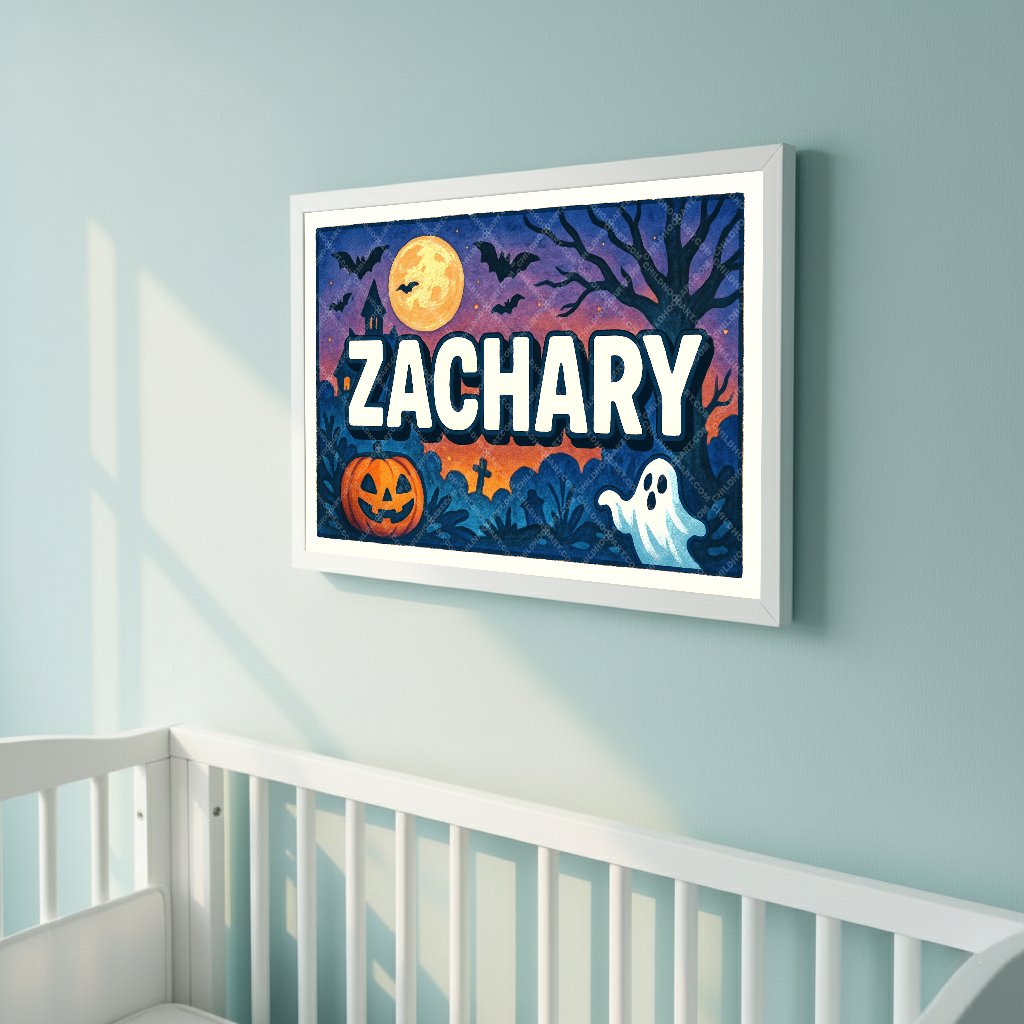Personalized name art for Zachary