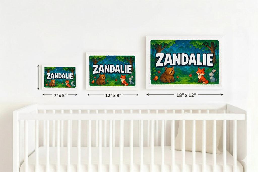 Personalized name art for Zandalie