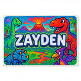 Zayden Name Art - Dinosaur Adventure personalized wall print for kids