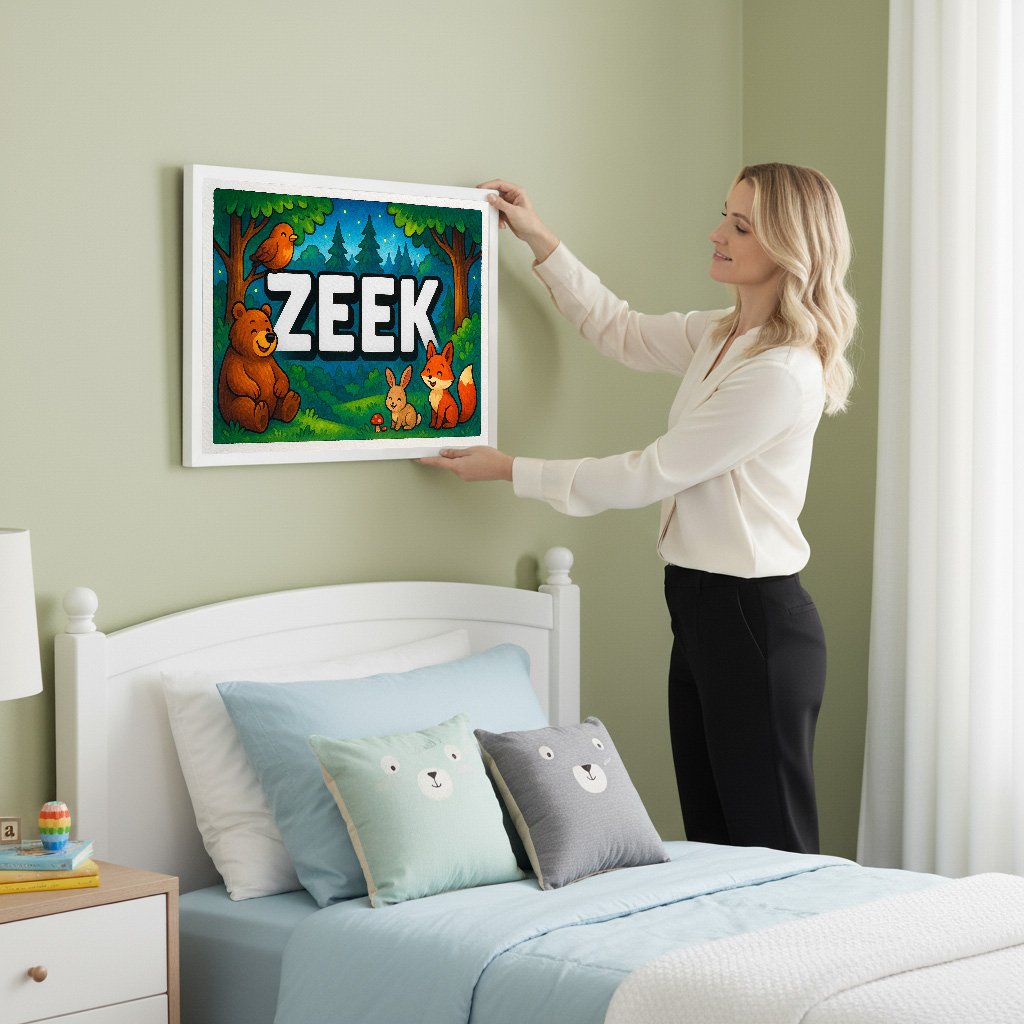 Personalized name art for Zeek