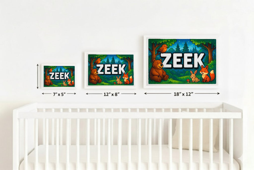Personalized name art for Zeek