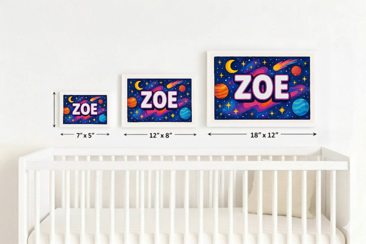 Personalized name art for Zoe