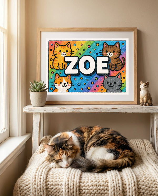 Personalized name art for Zoe