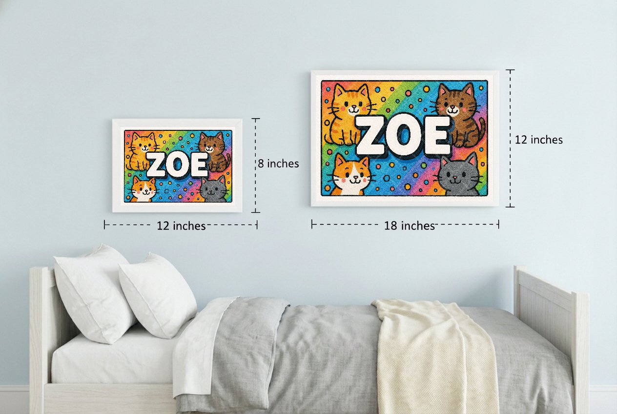 Personalized name art for Zoe