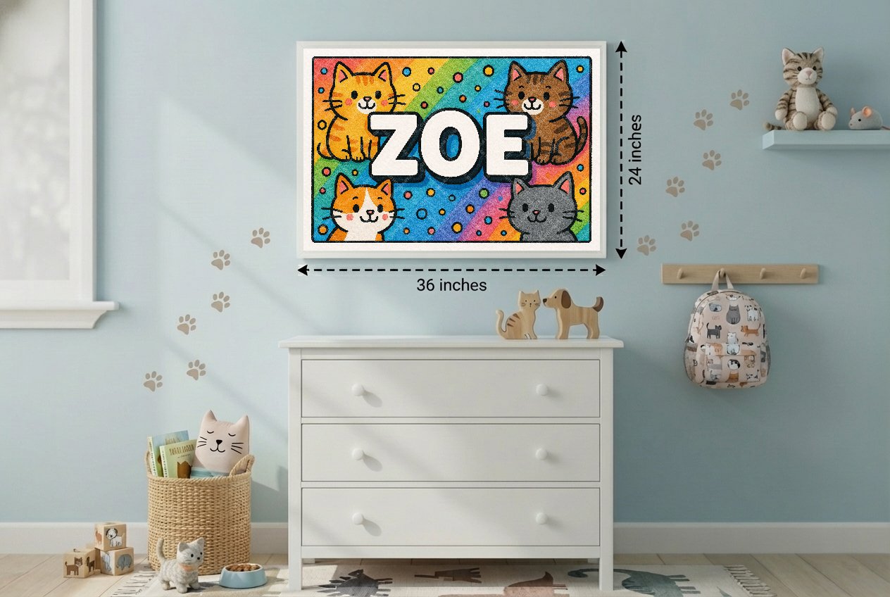 Personalized name art for Zoe