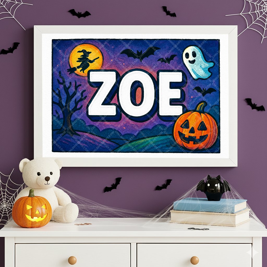 Personalized name art for Zoe