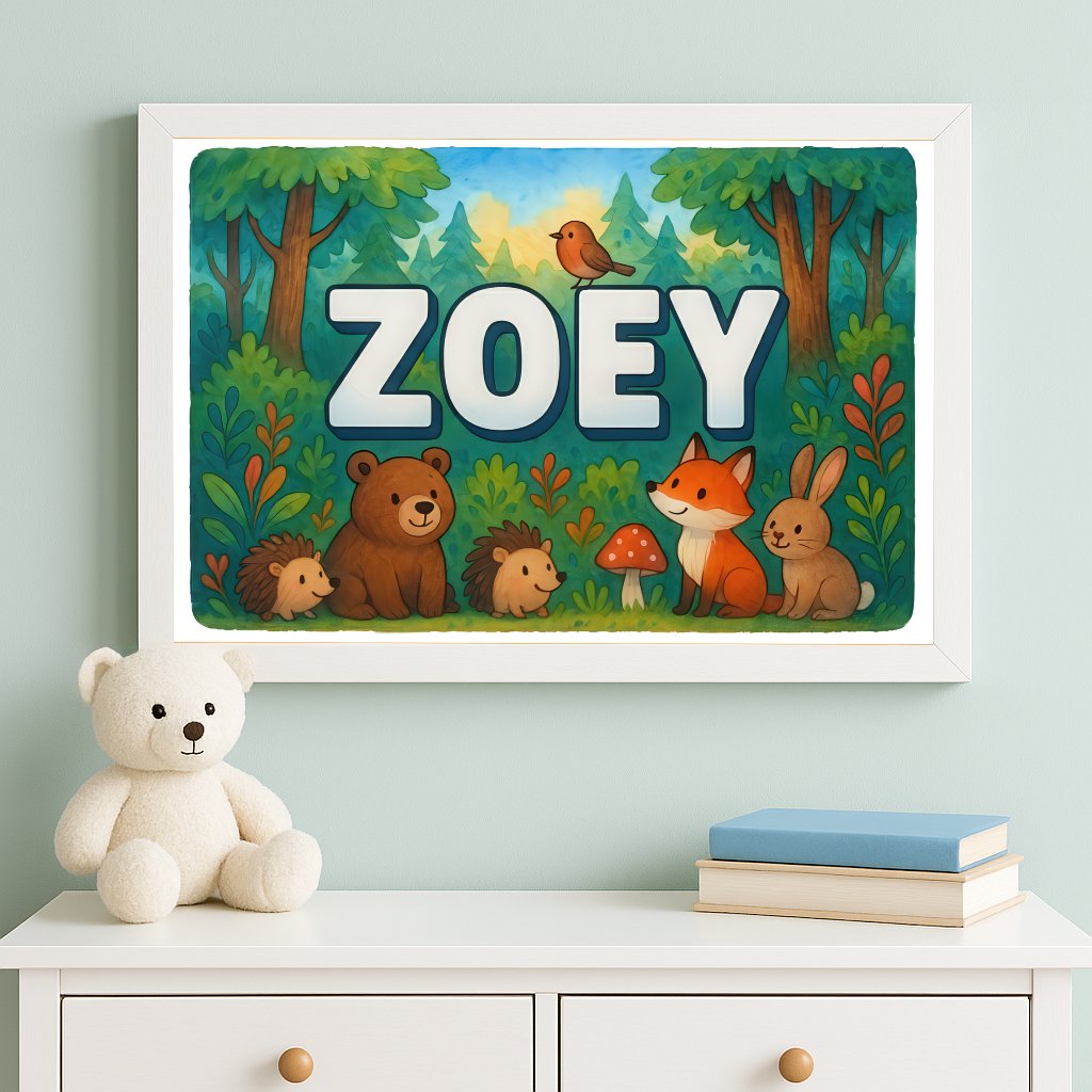Personalized name art for Zoey