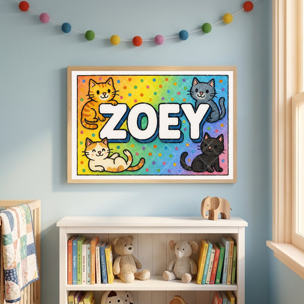 Personalized name art for Zoey