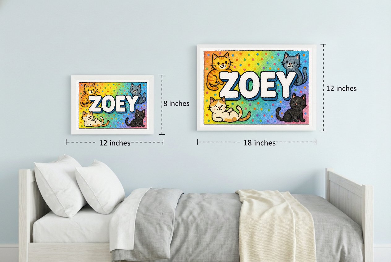 Personalized name art for Zoey