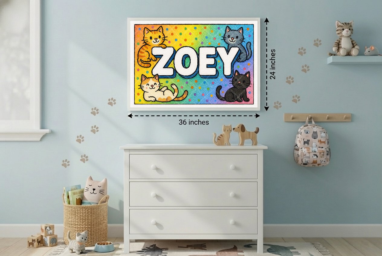 Personalized name art for Zoey